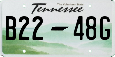 TN license plate B2248G
