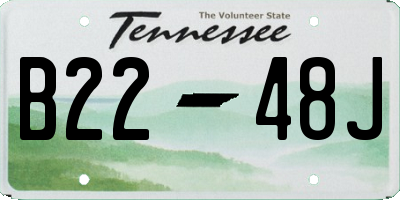 TN license plate B2248J