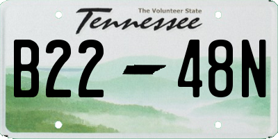 TN license plate B2248N
