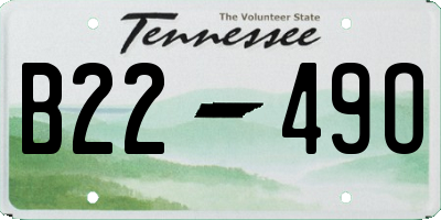 TN license plate B2249O