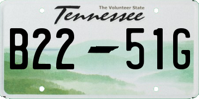 TN license plate B2251G