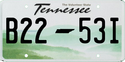 TN license plate B2253I
