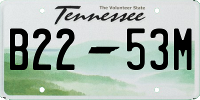 TN license plate B2253M