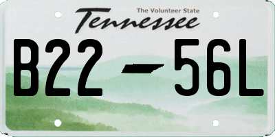 TN license plate B2256L