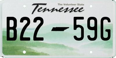 TN license plate B2259G