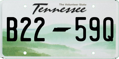 TN license plate B2259Q
