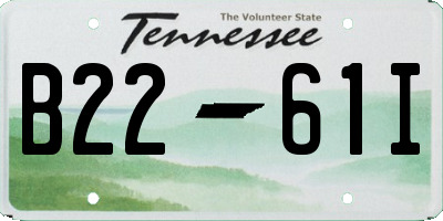 TN license plate B2261I