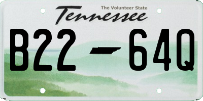 TN license plate B2264Q