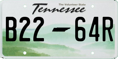 TN license plate B2264R