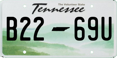 TN license plate B2269U