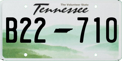 TN license plate B2271O