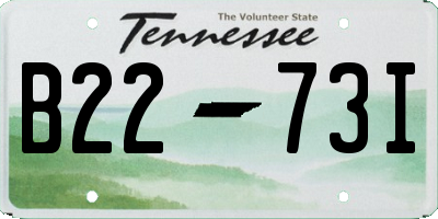 TN license plate B2273I