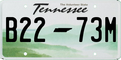 TN license plate B2273M
