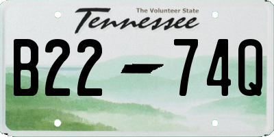 TN license plate B2274Q