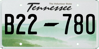 TN license plate B2278O