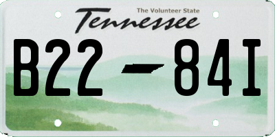 TN license plate B2284I