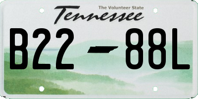 TN license plate B2288L