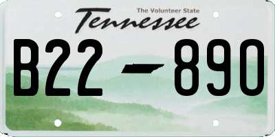 TN license plate B2289O