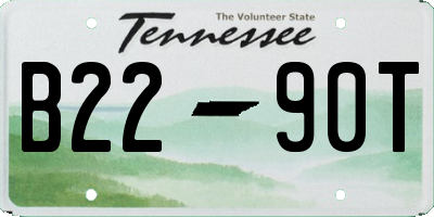 TN license plate B2290T