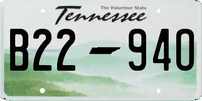 TN license plate B2294O