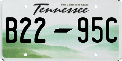 TN license plate B2295C