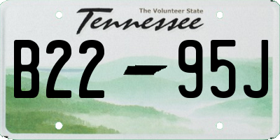 TN license plate B2295J