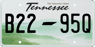 TN license plate B2295Q