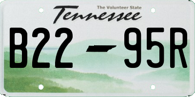 TN license plate B2295R