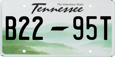 TN license plate B2295T