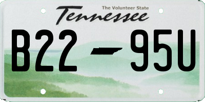 TN license plate B2295U