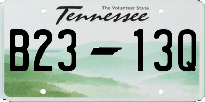 TN license plate B2313Q