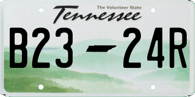 TN license plate B2324R