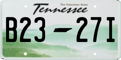 TN license plate B2327I