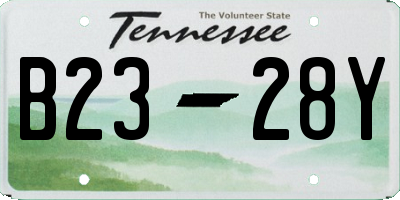 TN license plate B2328Y