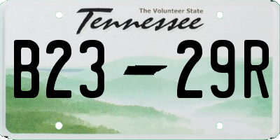 TN license plate B2329R