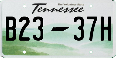 TN license plate B2337H