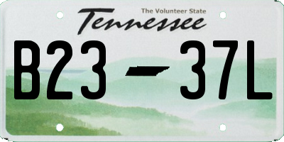 TN license plate B2337L