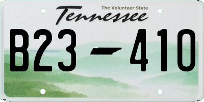 TN license plate B2341O