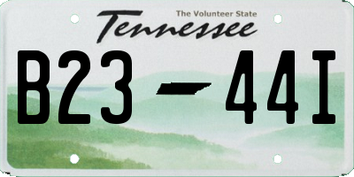 TN license plate B2344I