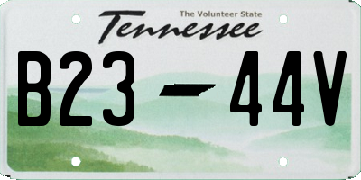 TN license plate B2344V