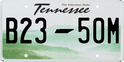 TN license plate B2350M