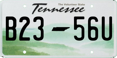 TN license plate B2356U
