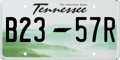 TN license plate B2357R