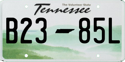 TN license plate B2385L
