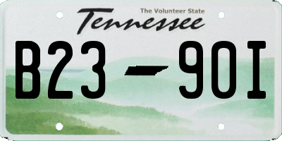 TN license plate B2390I