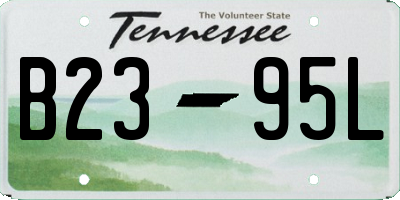 TN license plate B2395L