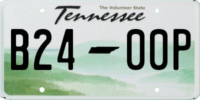 TN license plate B2400P