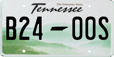 TN license plate B2400S