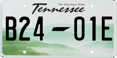 TN license plate B2401E