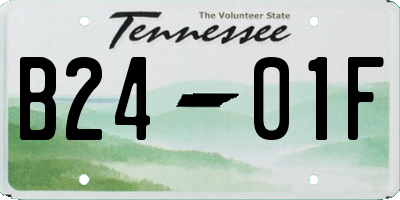 TN license plate B2401F